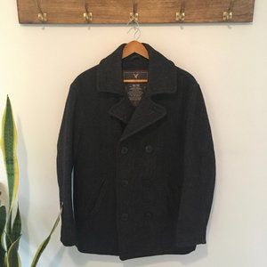 American Eagle herringbone peacoat (Men's medium)